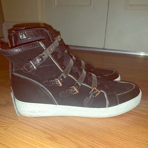 Michael kors black suede sneakers size 7.5